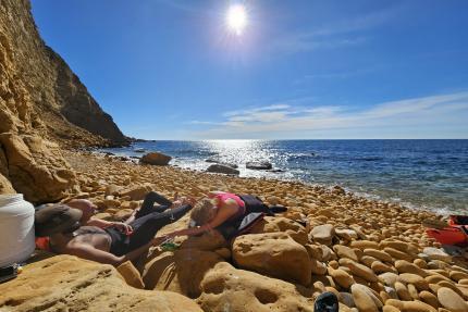 Falaises Soubeyrannes en kayak