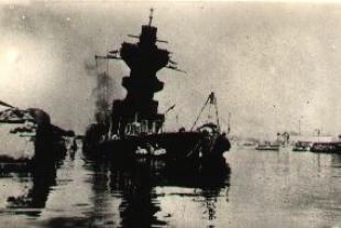 Bateau sabordé à toulon