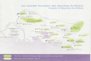 Carte des massifs forestiers