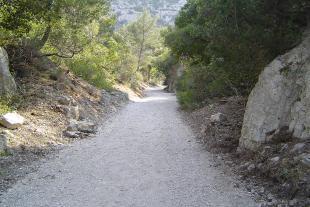 Chemin d'accès à En vau