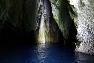 Inside the cave