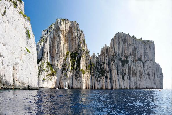 Calanque and cliffs of l'Oule