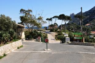 Parking entrance