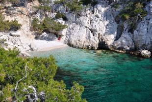 Small Beach in the first creek of Sugiton