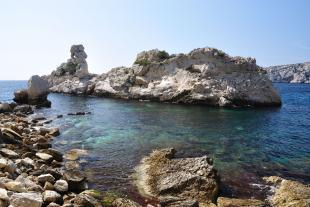 The torpilleur in the calanque of Sugiton