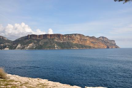 Cliffs seen from the sea