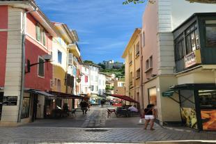 Shopping street in Cassis