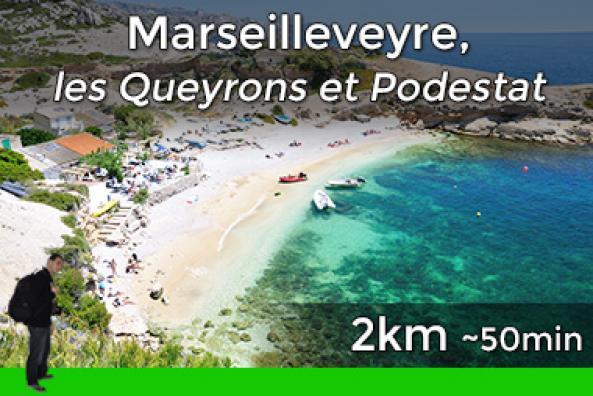 Chemin de randonnée vers Marseilleveyre et Podestat