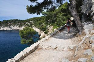 Path on the seaside to go to Port pin