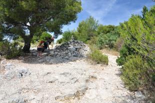 Cairn near the col