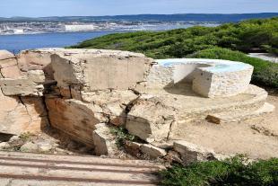 Viewpoint indicator near St Pierre fort