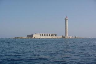 The lighthouse of Planier seen from the sea