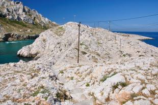 Entrance path of the Cap Croisette