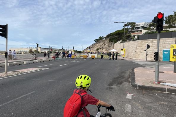 Partie piétonne côté plages du Prado