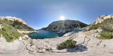 Panorama of the calanque de Morgiou