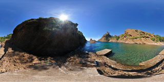 Panorama of the calanque de Figuerolles